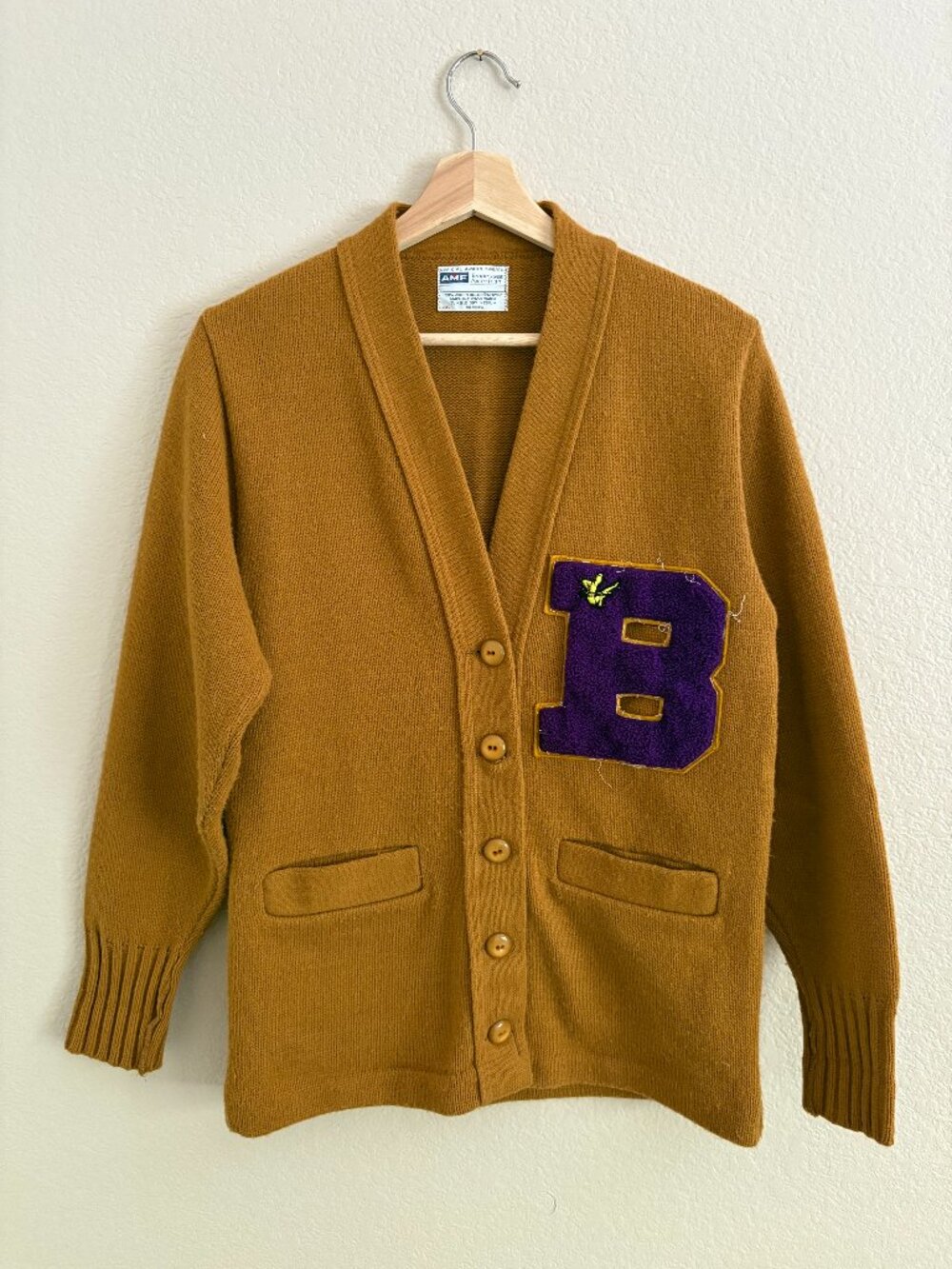 1950s Vintage Letter Sweater "B" - AMF